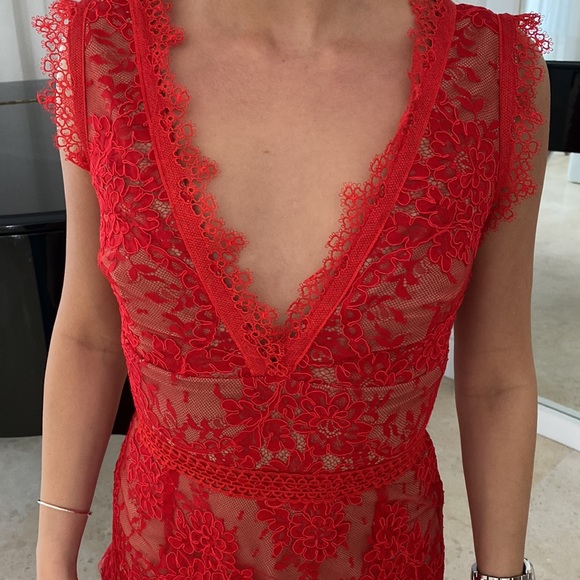Bronx and Banco Lolita maxi/gown in red size US XS/2 MAKE ME A REASONABLE OFFER! - Picture 5 of 16